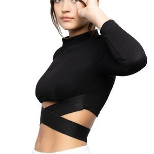 AOC Finna Criss Cross Crop Top Size L NWT